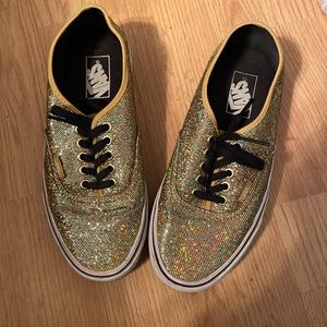 Sparkly Gold Vans